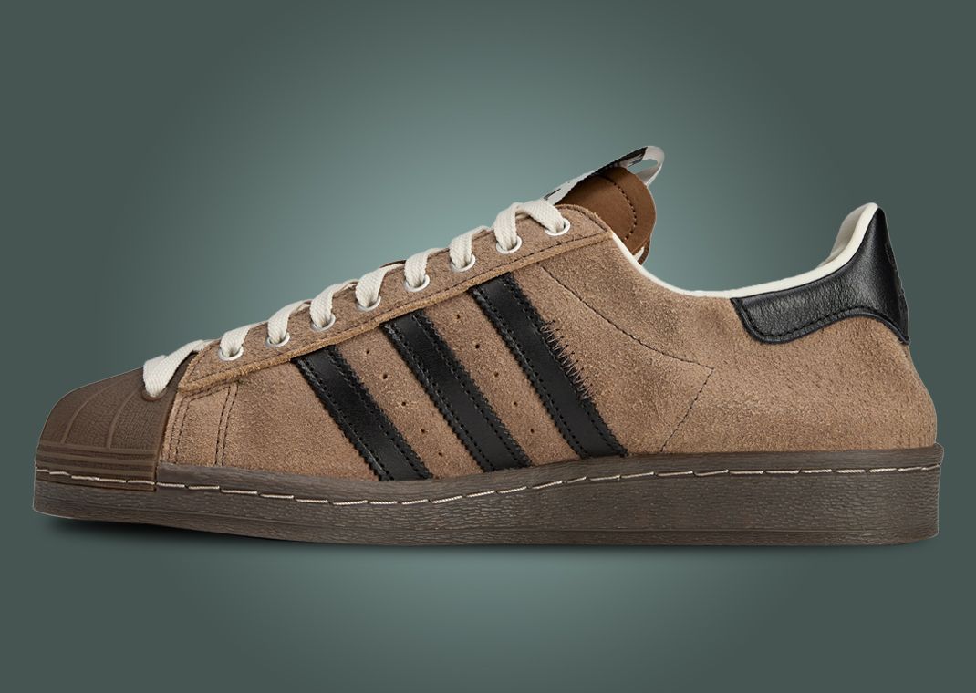 SFTM x adidas Superstar 82 Brown Medial