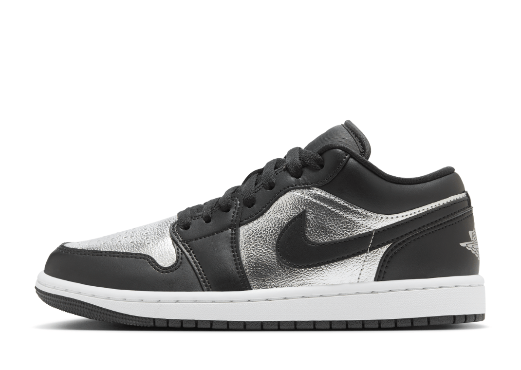 Air Jordan 1 Low SE Black Metallic Silver (W)