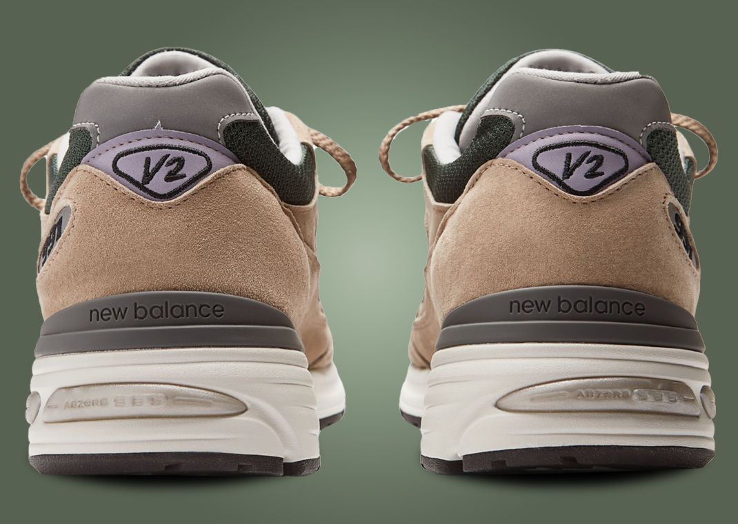 New Balance 991v2 Made in UK Essentially Offbeat Cement Heel