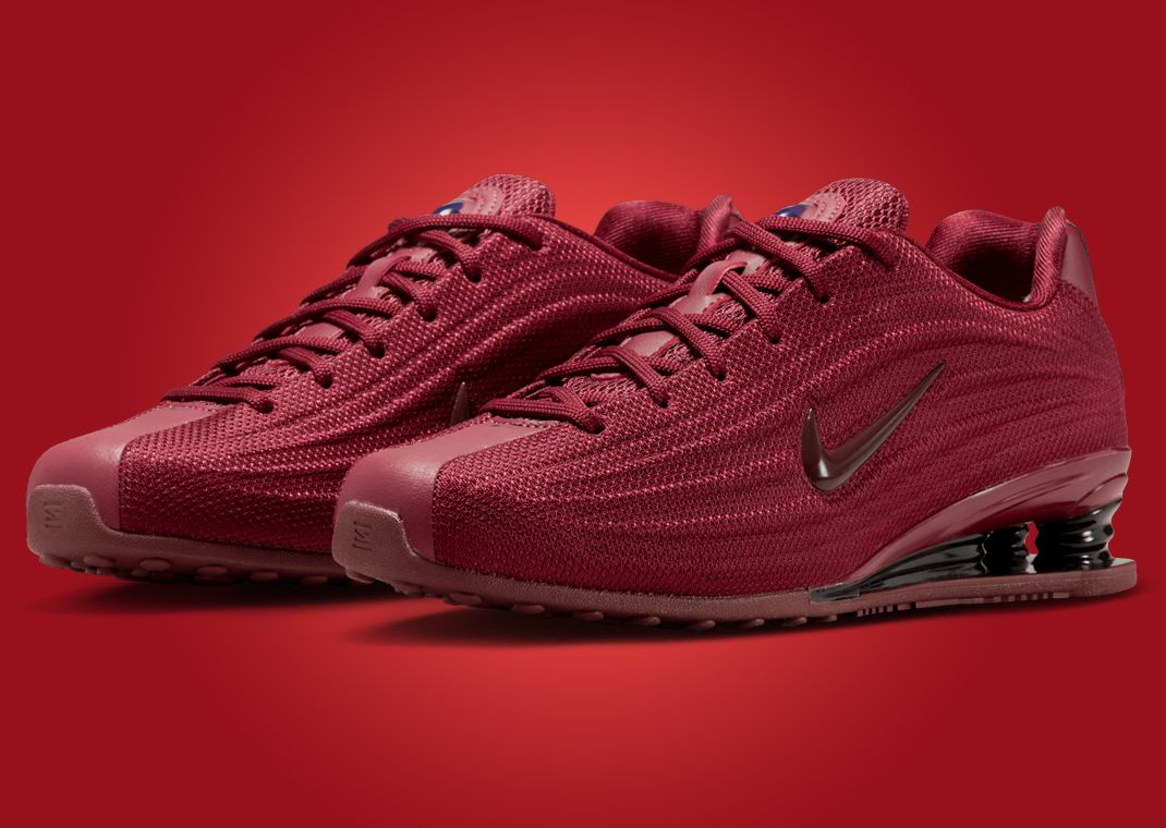 Nike Shox Z Dark Team Red Angle