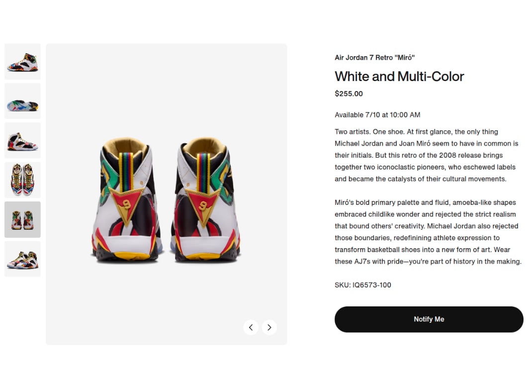 Air Jordan 7 Retro Miro