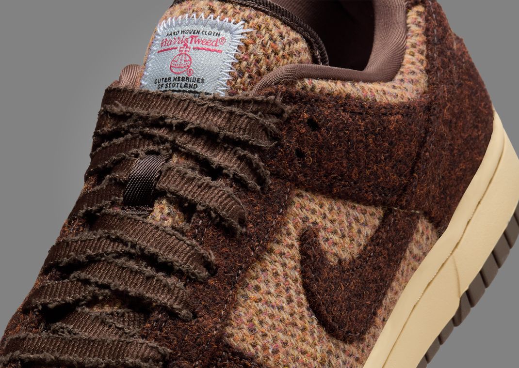 Harris Tweed x Nike Dunk Low Sesame (W) Detail
