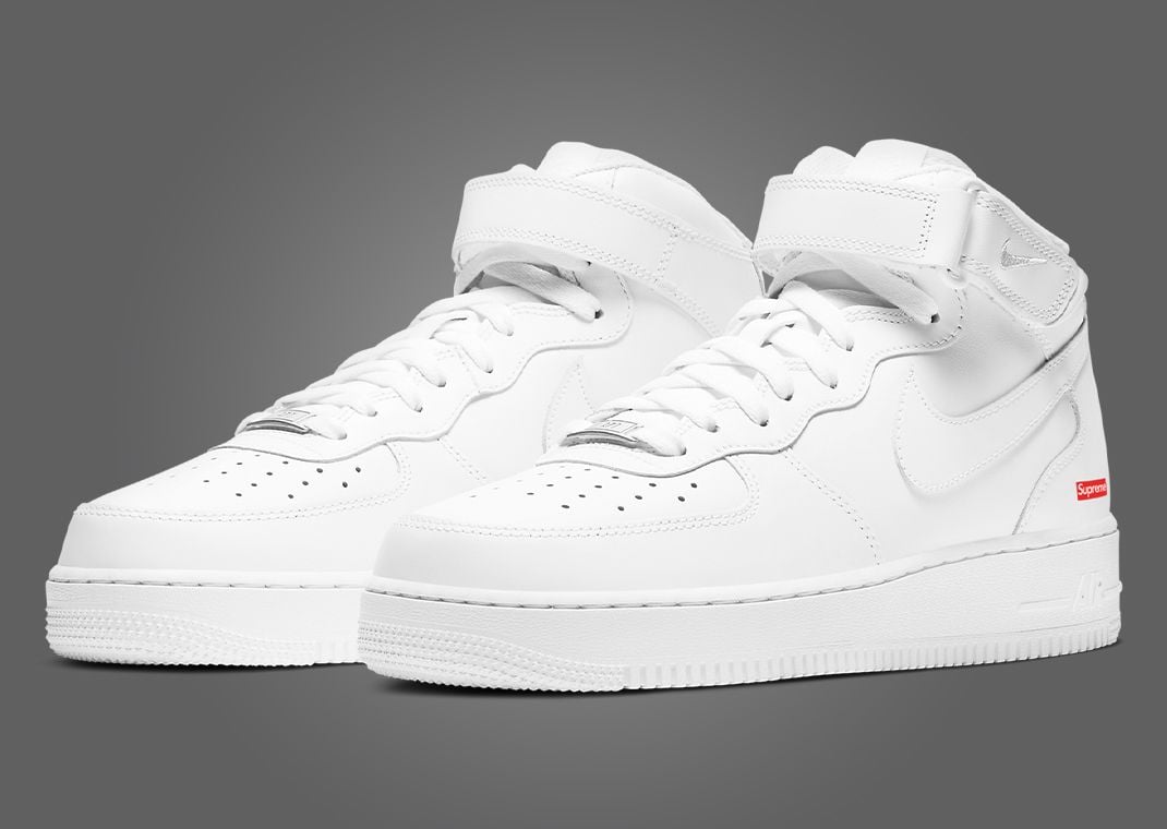 Supreme x Nike Air Force 1 Mid SP White