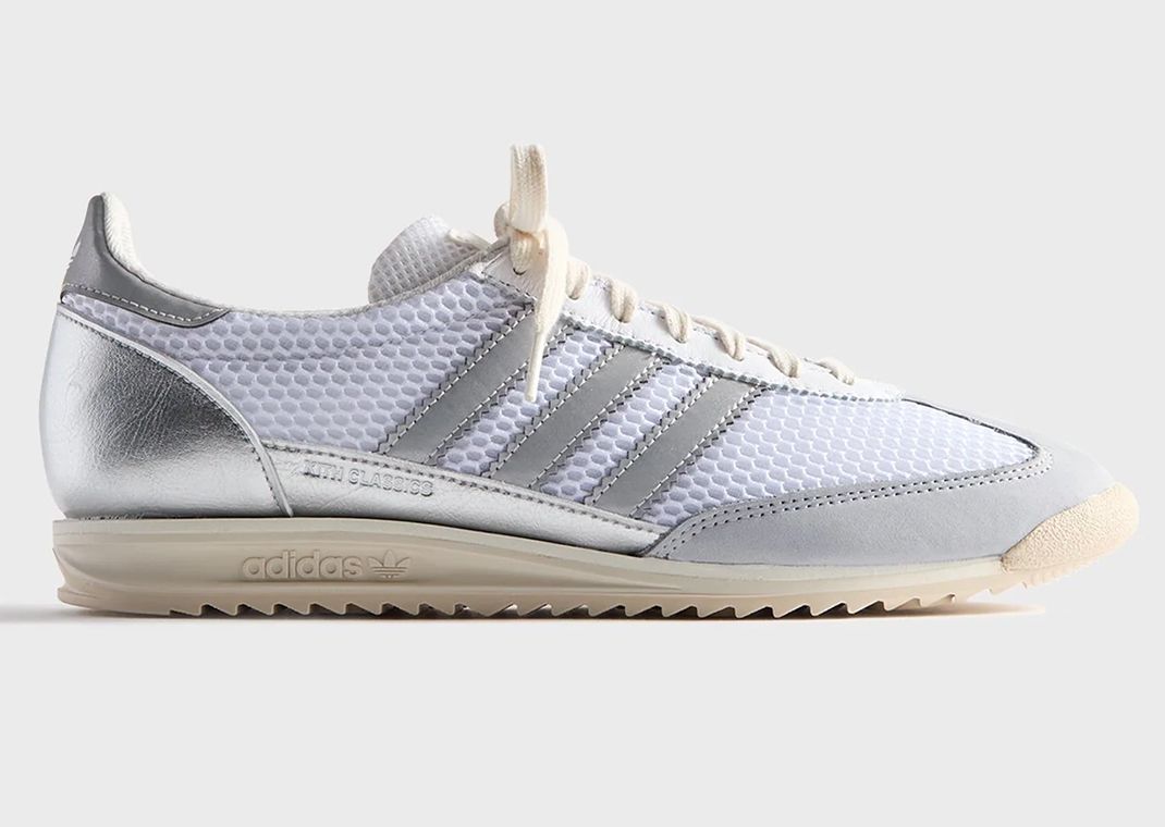 Kith x adidas SL 72 OG White Metallic Silver Lateral