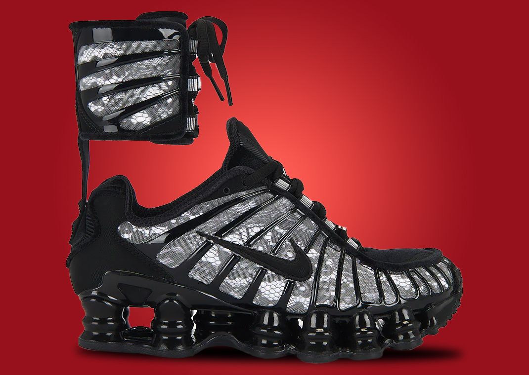 Riccardo Tisci x Nike Shox TL SP Black White (W) Lateral