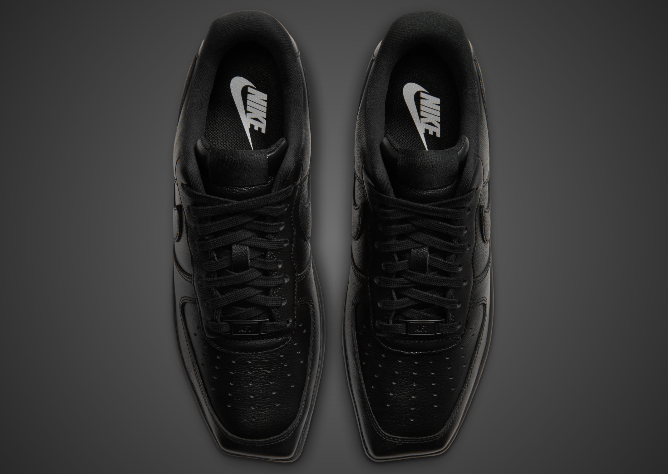 Nike Air Force 1 Low Square Toe Triple Black