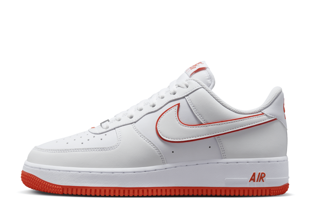 Nike Air Force 1 '07 White Picante Red Lateral