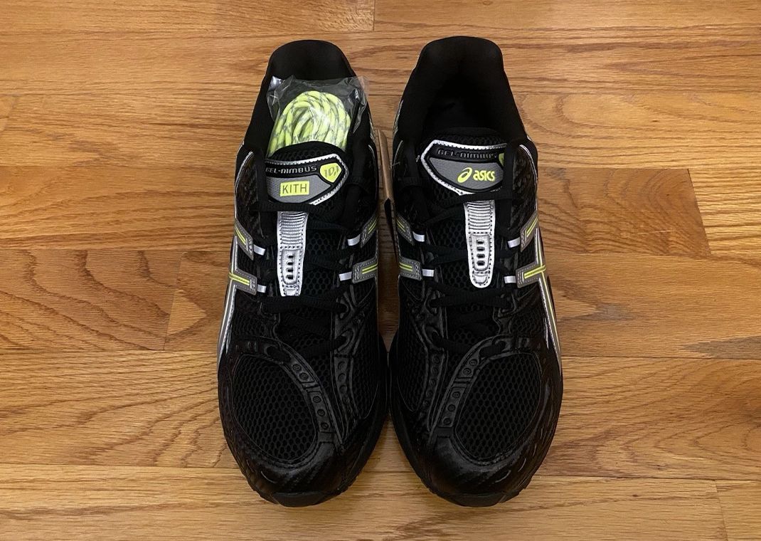 Kith x Asics Gel-Nimbus 10.1 Black Pure Silver Top