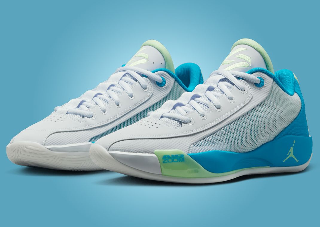 Jordan Luka .77 Football Grey Laser Blue Angle