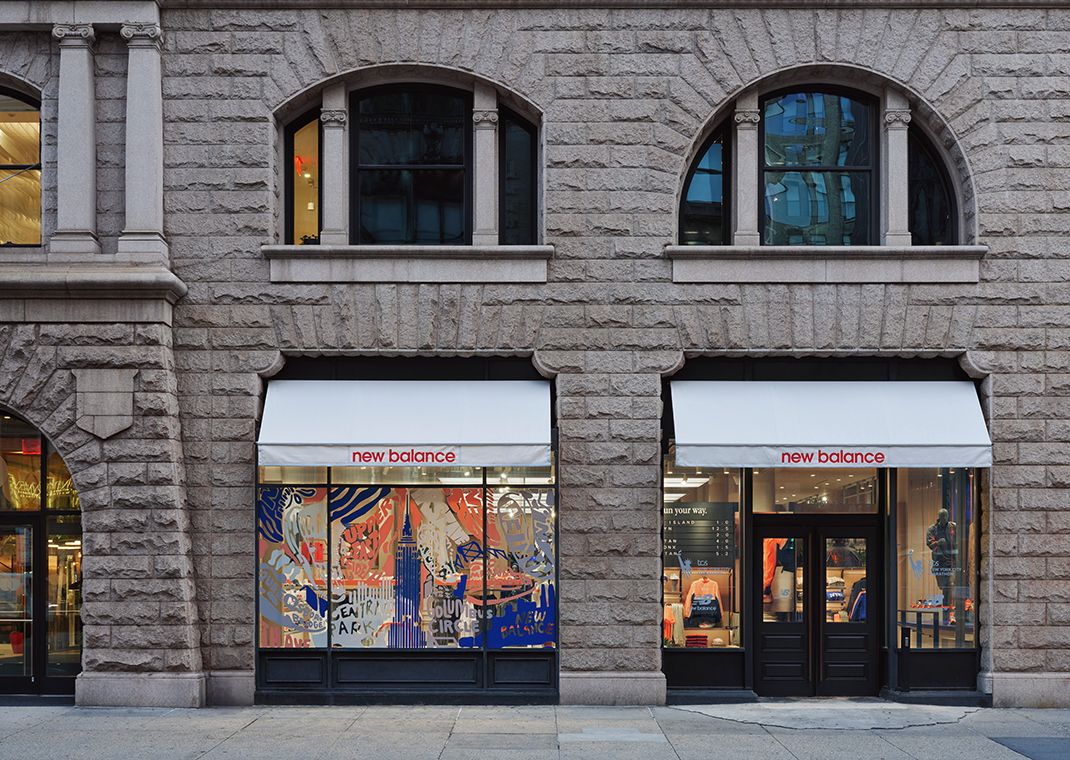 New Balance's newly renovated storefront in NYC