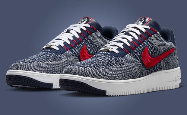 The Nike Air Force 1 Ultra Flyknit Low New England Patriots 30th Anniversary is Available Now