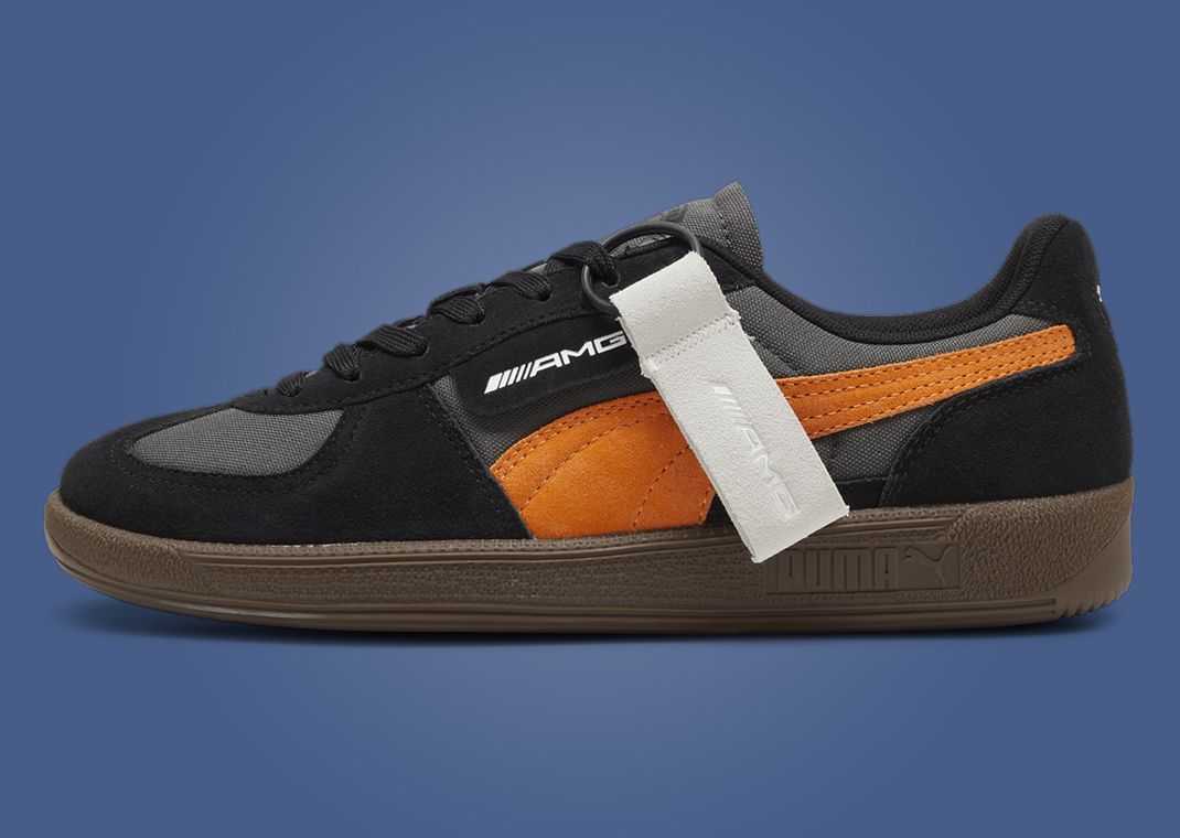 Mercedes AMG x Puma Palermo Black Orange Lateral