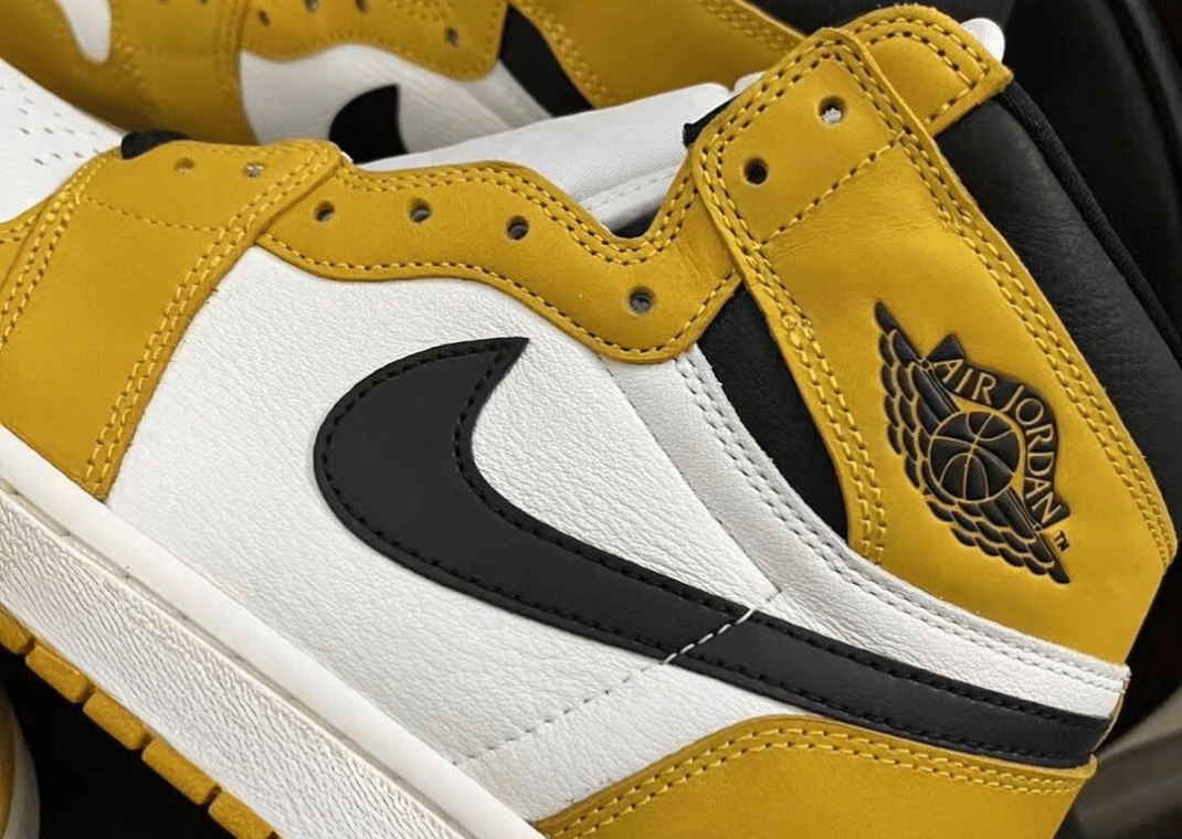 Air Jordan 1 Retro High OG Yellow Ochre Detail