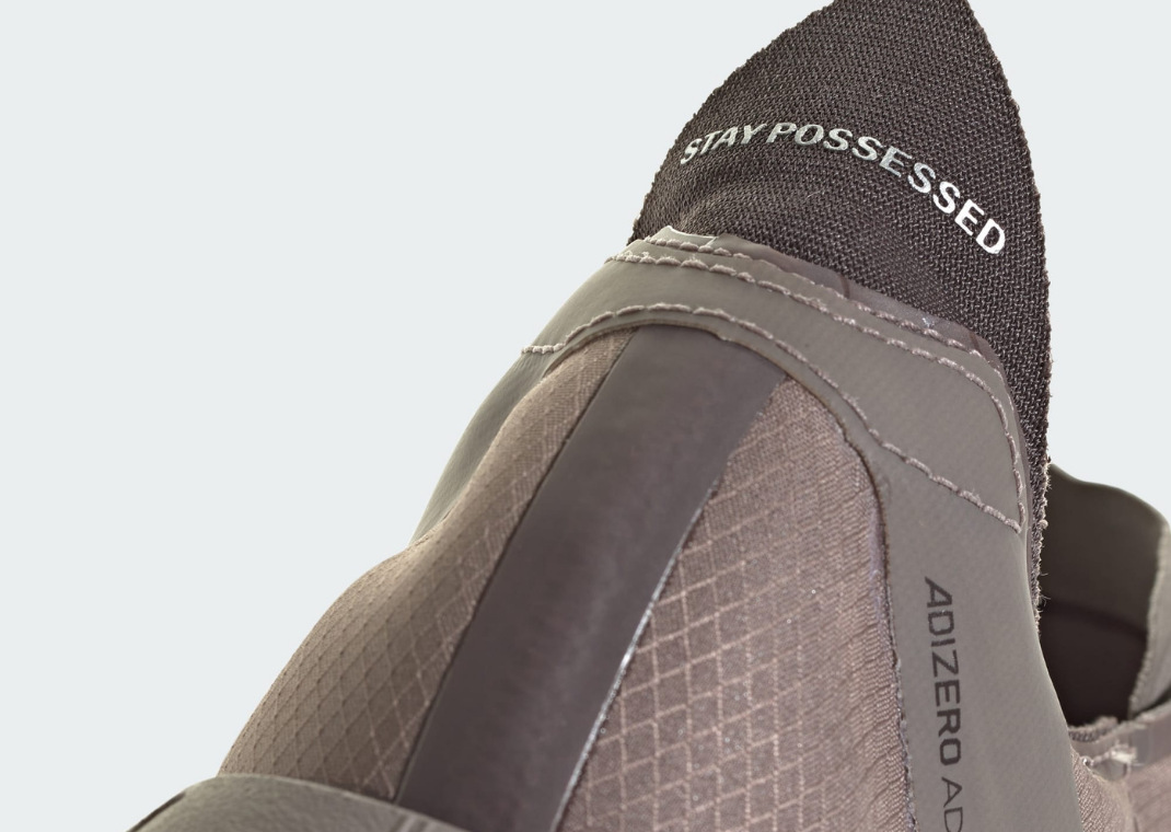 SATSIFY x adidas Adizero Adios Pro 4 Tech Earth Heel Detail