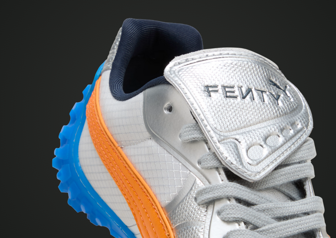 Fenty x Puma Avanti LS-X Metallic Silver Orange - Detail