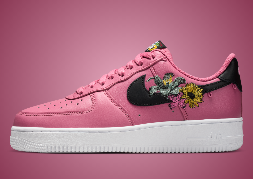 Nike Air Force 1 Low PRM Accepting All Flowers Peony - Lateral