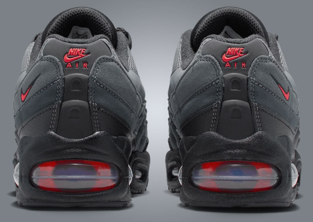 Nike Air Max 95 OG Black Bright Crimson (GS)