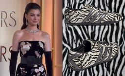 Anne Hathaway Spotted Wearing Zebra Print adidas Tokyo