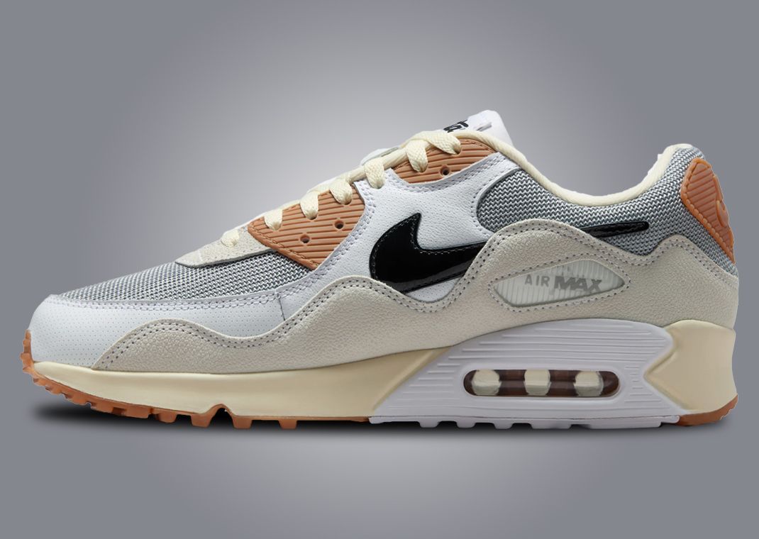 Patta x Nike Air Max 90 Waves Particle Grey Coconut Milk Lateral