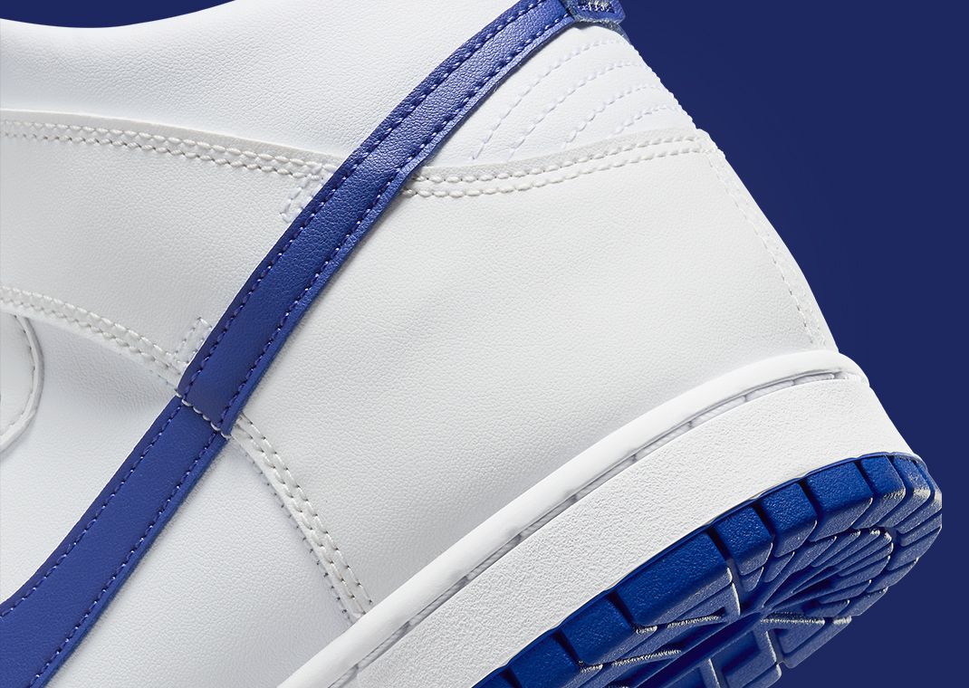 Nike Dunk High White Concord Heel
