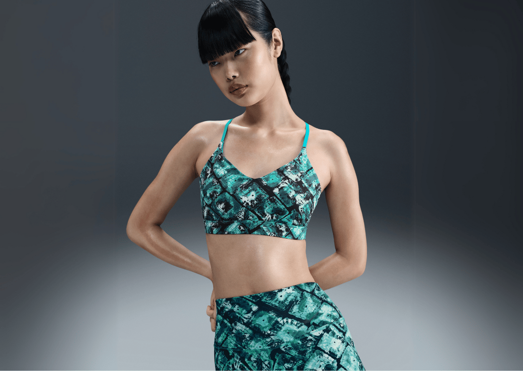 NorBlack NorWhite x Nike Women's Light-Support Padded Printed Sports Bra