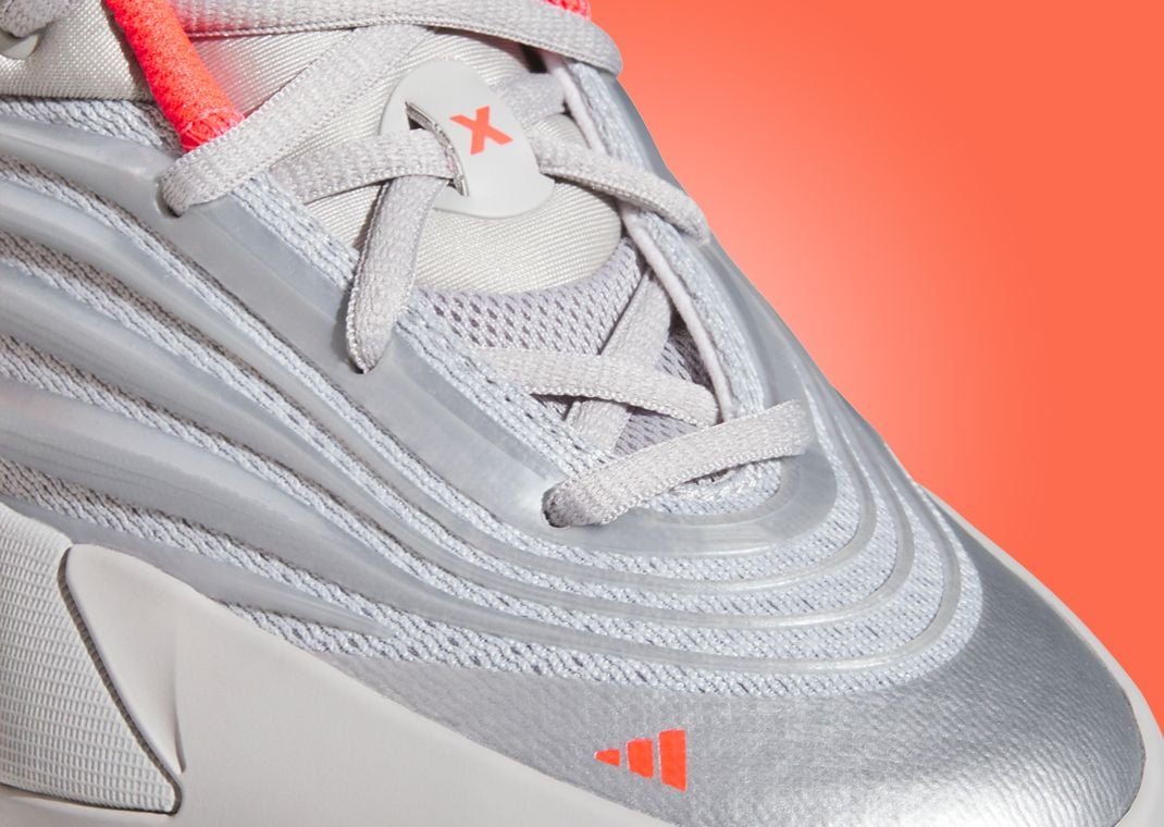 adidas Dame 10 Silver Metallic Lucid Red GS