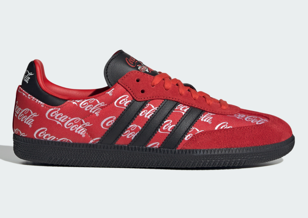 Coca-Cola x adidas Samba Red Lateral
