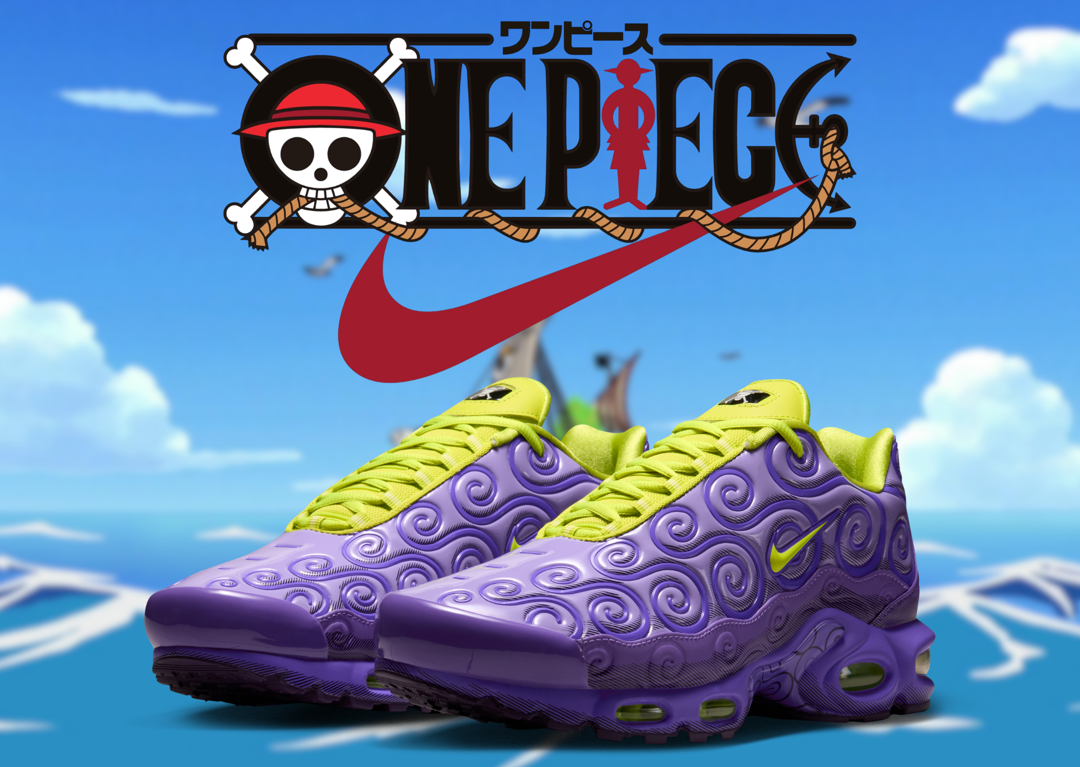 One Piece x Nike Air Max Plus Gomu Gomu