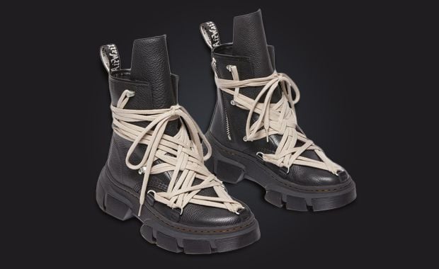 Rick Owens x Dr. Martens 1460 DMXL Mega Lace Boot Black