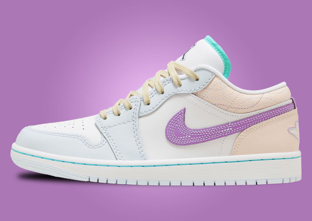 桜紅蘭　0731 The Women's Air Jordan 1 Low Sashiko Multi Releases Holiday 2023