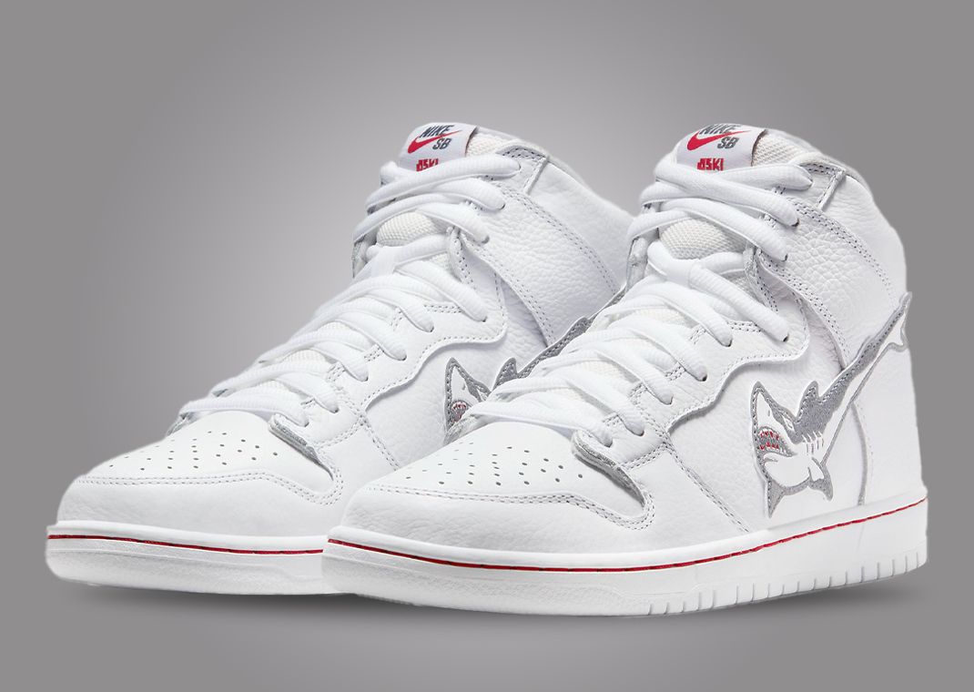 Oski x Nike SB Dunk High Great White Shark "White"