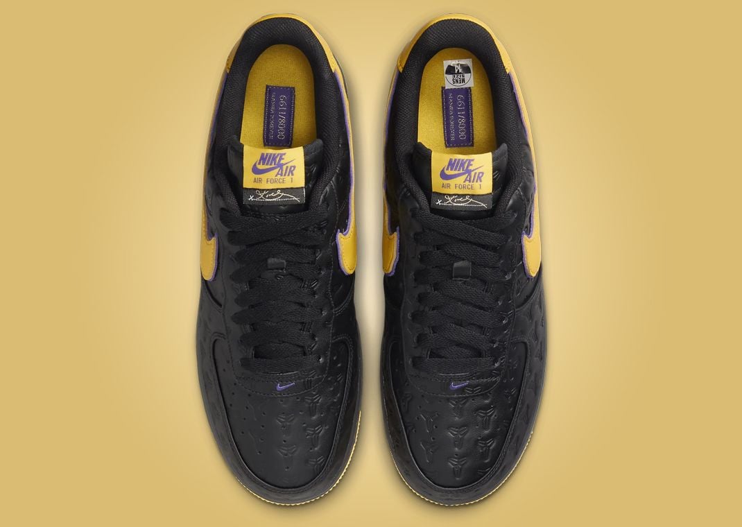 The Kobe Bryant x Nike Air Force 1 Low Black Releases