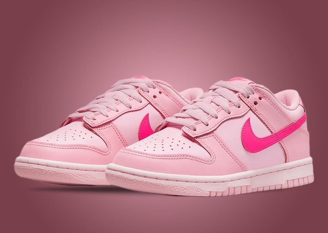 Nike Dunk Low Triple Pink Bubble Gum (GS) Shoes purchases Size 36