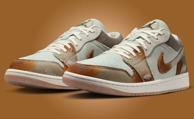 The Air Jordan 1 Low SE Rust Canvas is Pre-Distressed to Impress