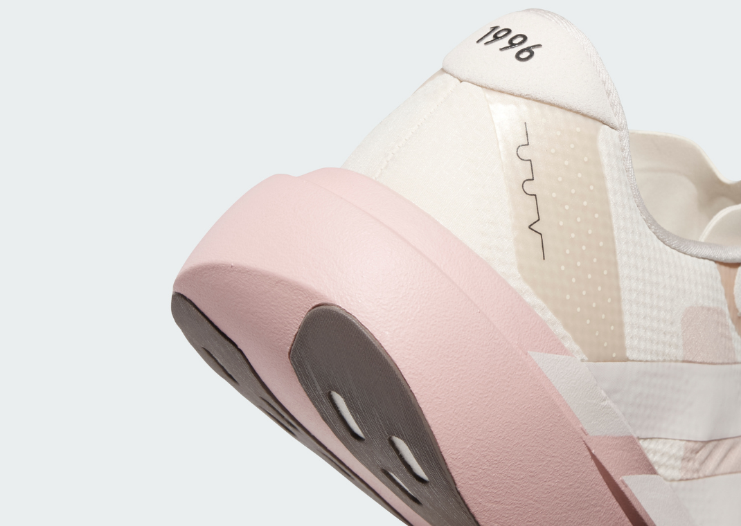 The Whitaker Group x adidas Adizero Evo SL Do Not Duplicate 404 Day Peachtree Cream - Heel Detail