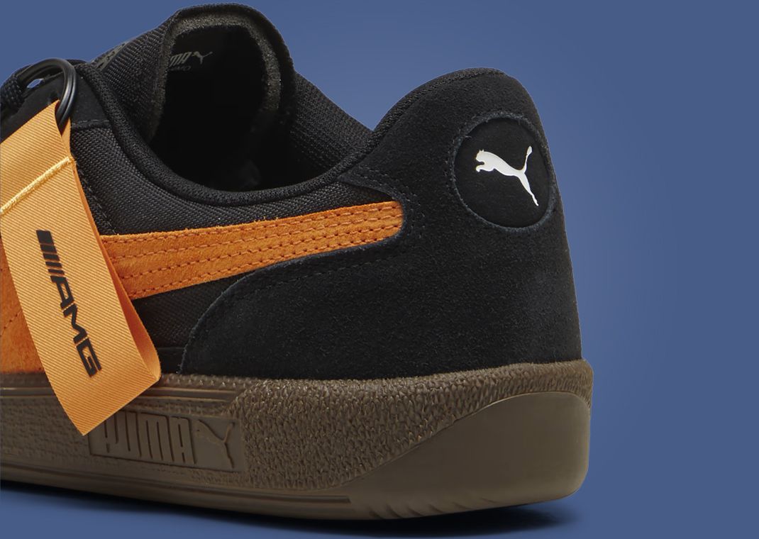Mercedes AMG x Puma Palermo Black Orange Heel