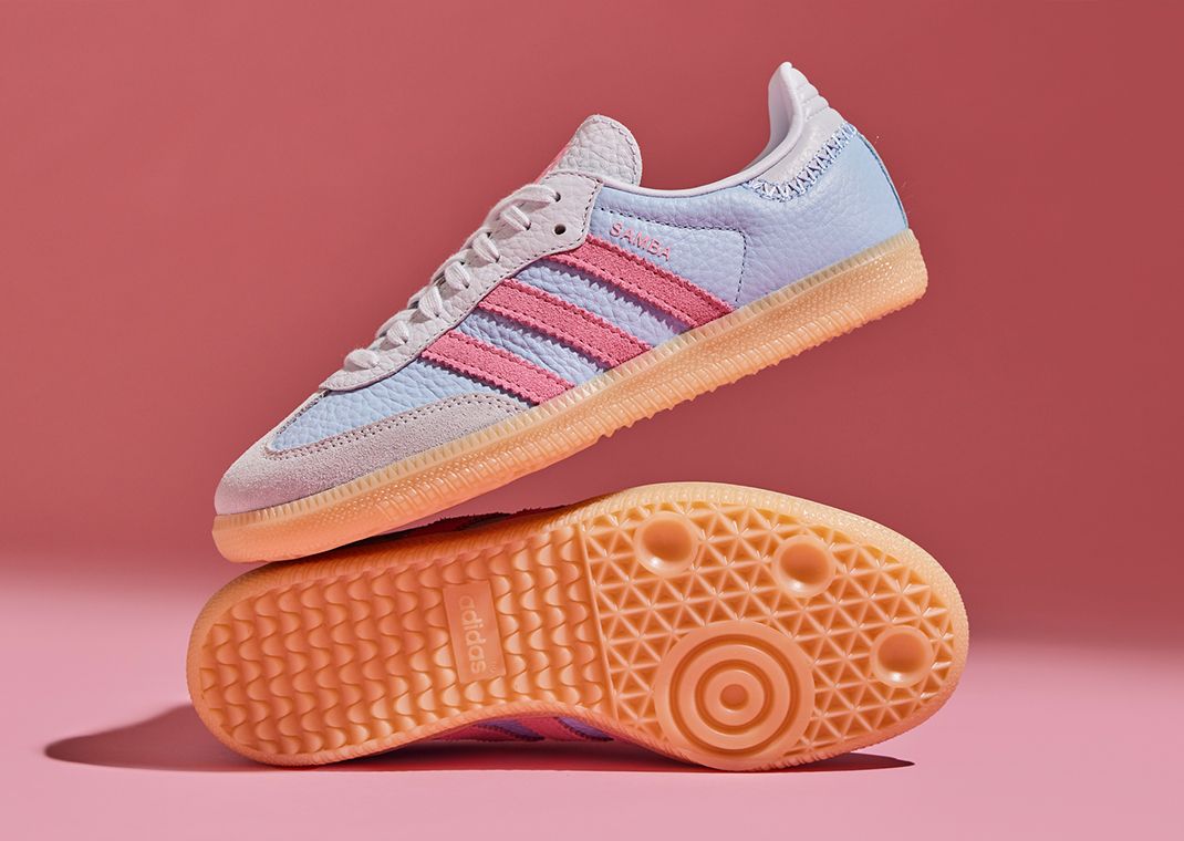 adidas Samba Blue Pink Brown (GS)