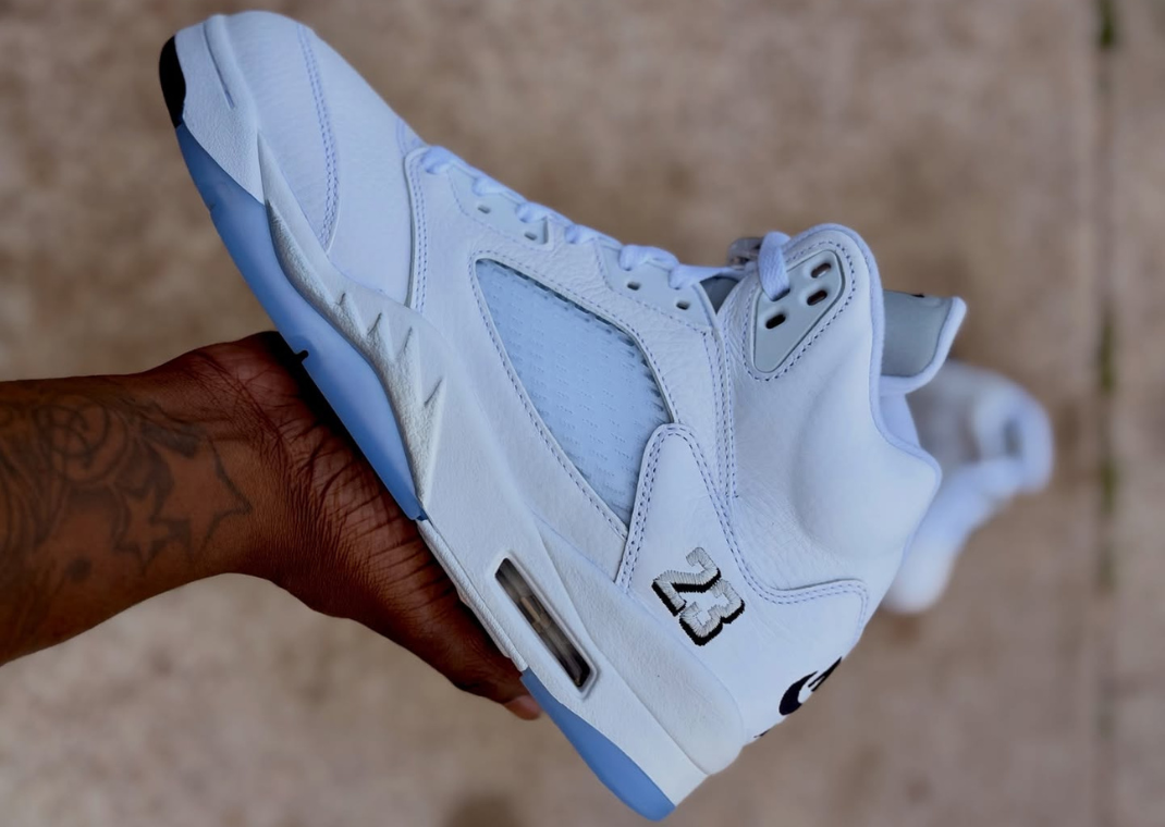 Air Jordan 5 Retro White Metallic