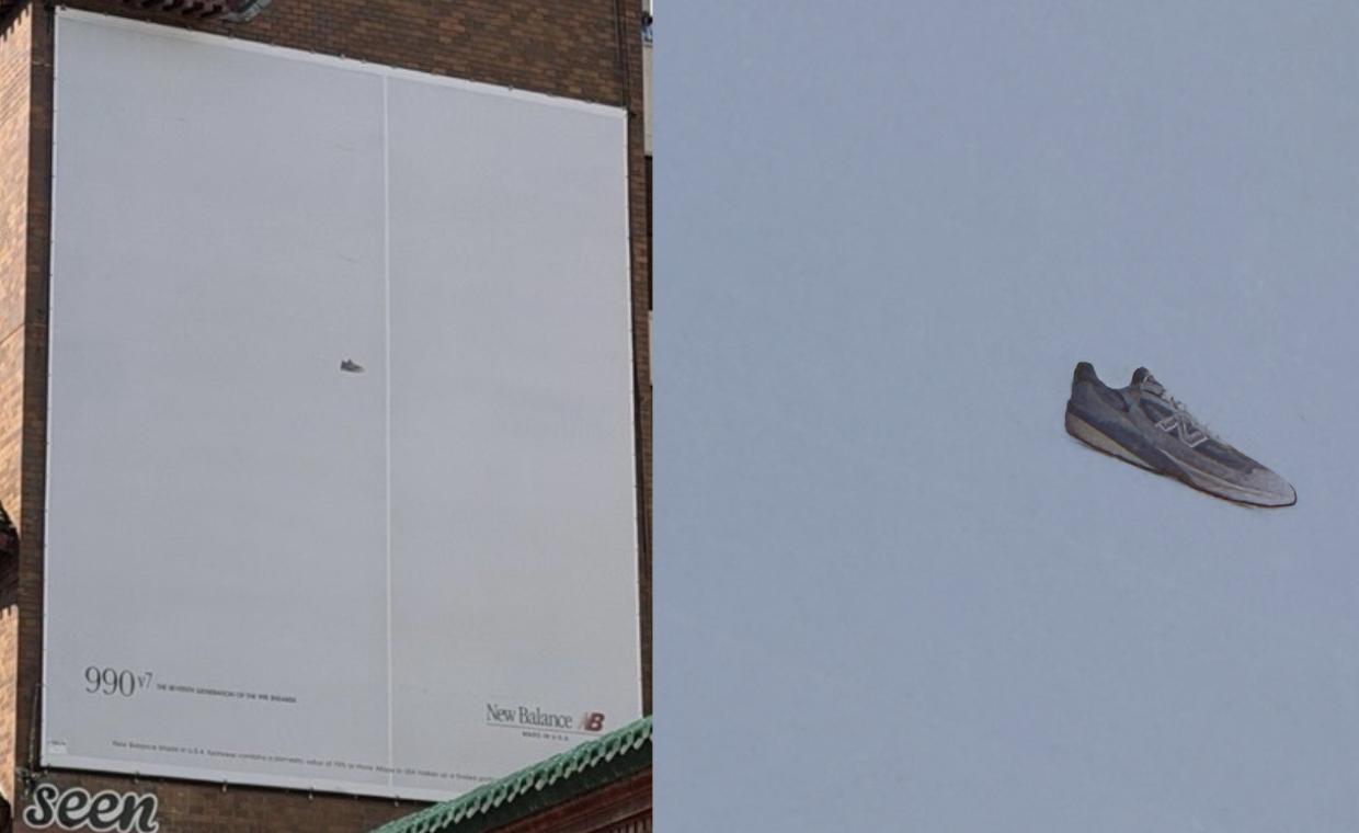 New Balance Officially Teases the 990v7 Made in USA with a Billboard