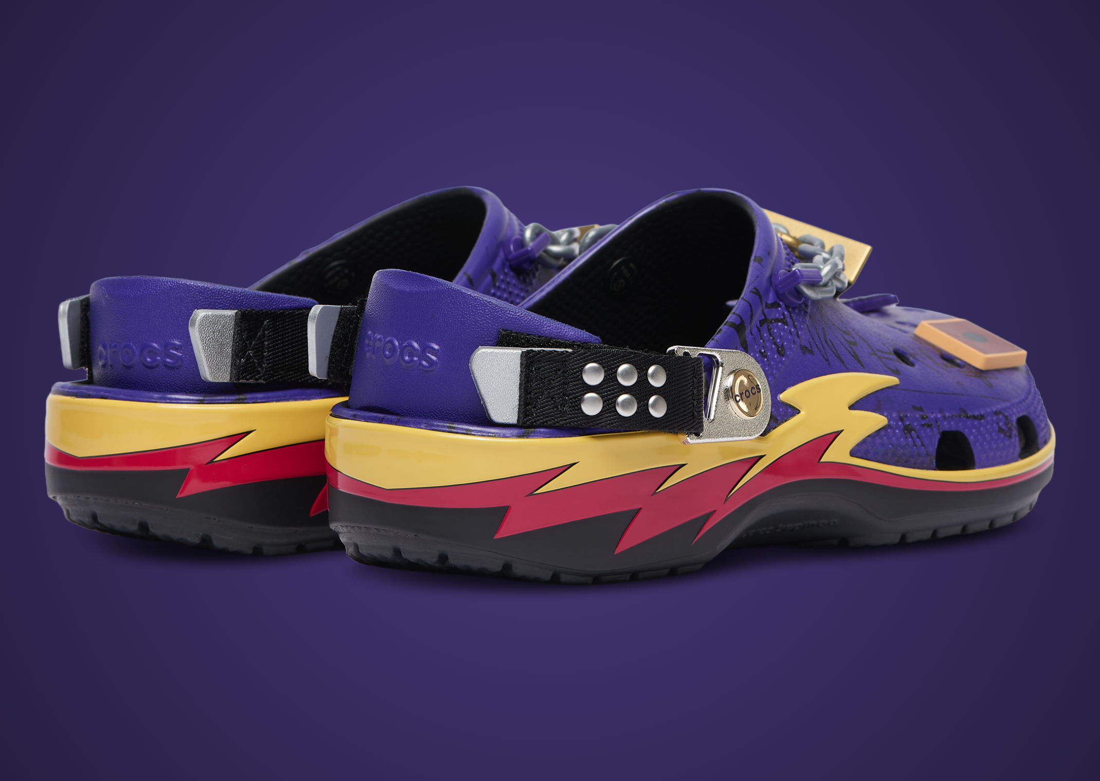 Yu-Gi-Oh! x Crocs Classic Classic Clog Seto Kaiba - Heel Angle