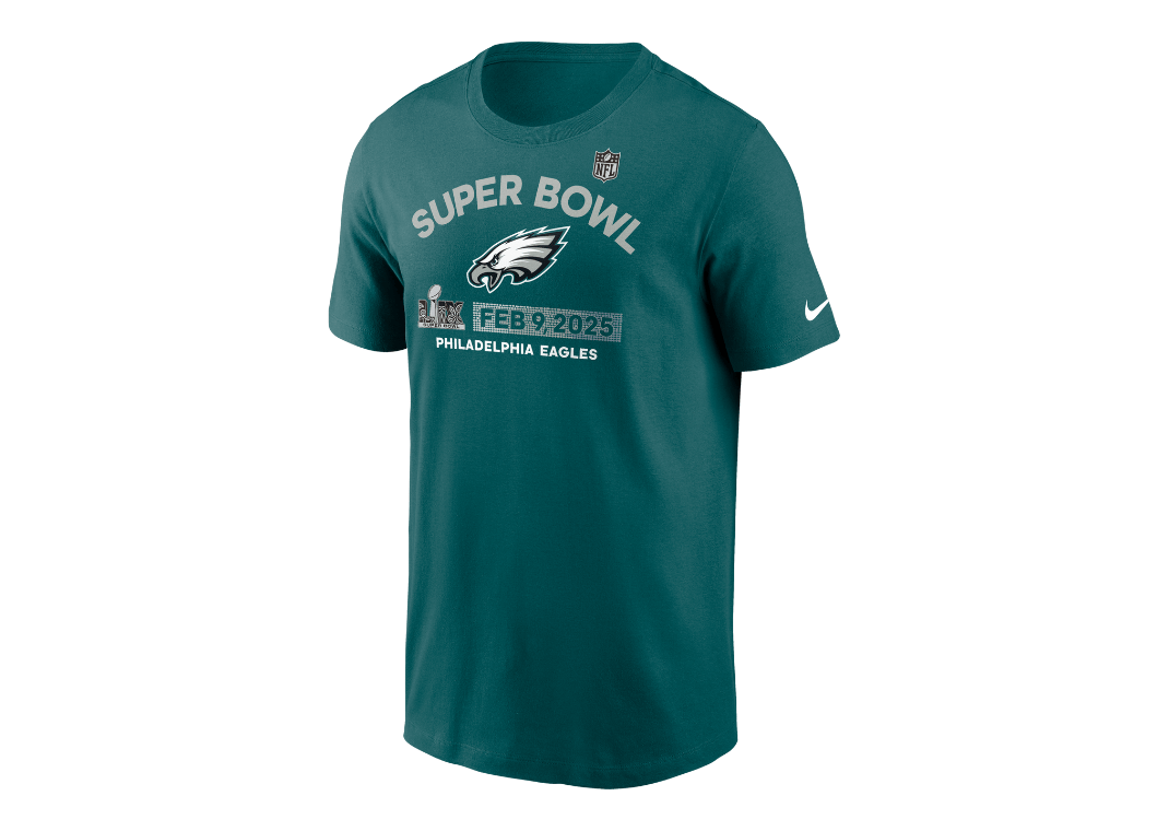 Philadelphia Eagles Super Bowl LIX Bound Team Logo Men's Nike NFL T-Shirt