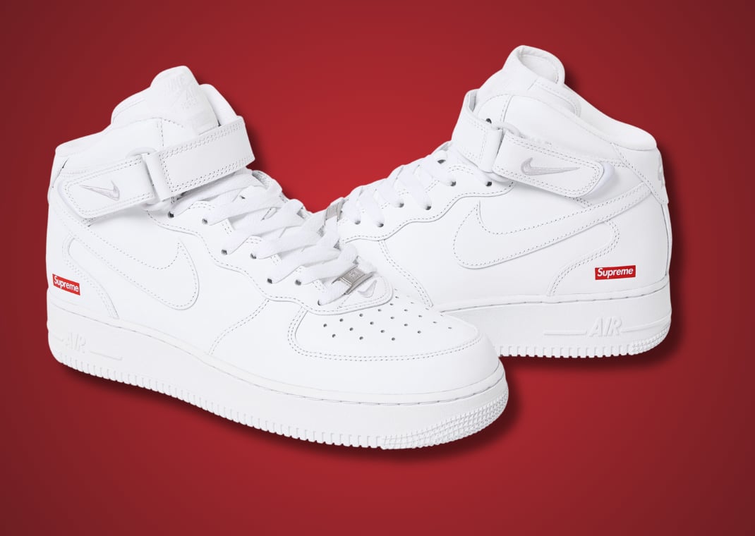 Supreme x Nike Air Force 1 Mid SP White