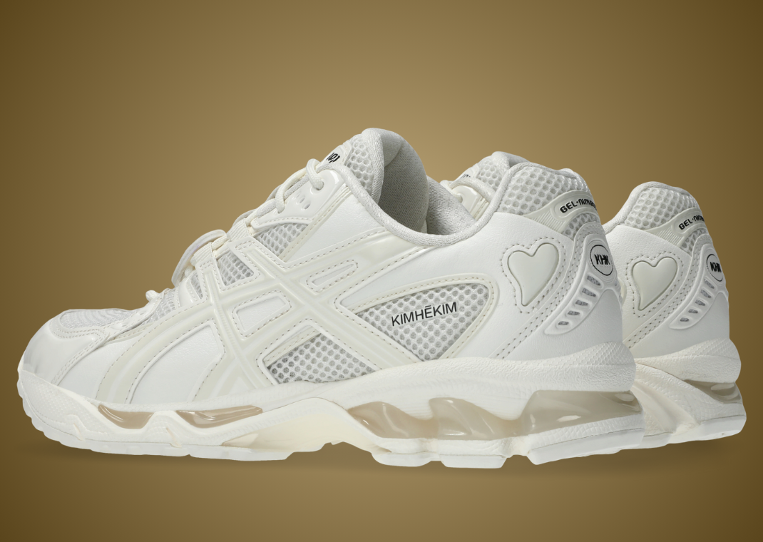 KIMHĒKIM x Asics Gel-Nimbus 10.1 Cream - Back Angle