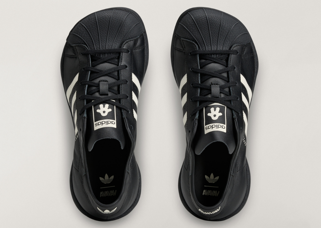 AVAVAV x adidas Deconstructed Superstar Black - Top