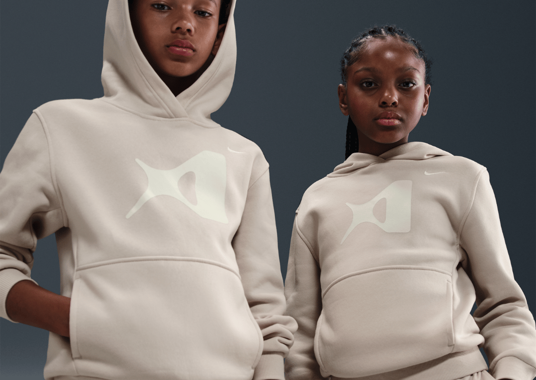 A'ja Wilson Club Fleece Big Kids' Hoodie Desert Sand