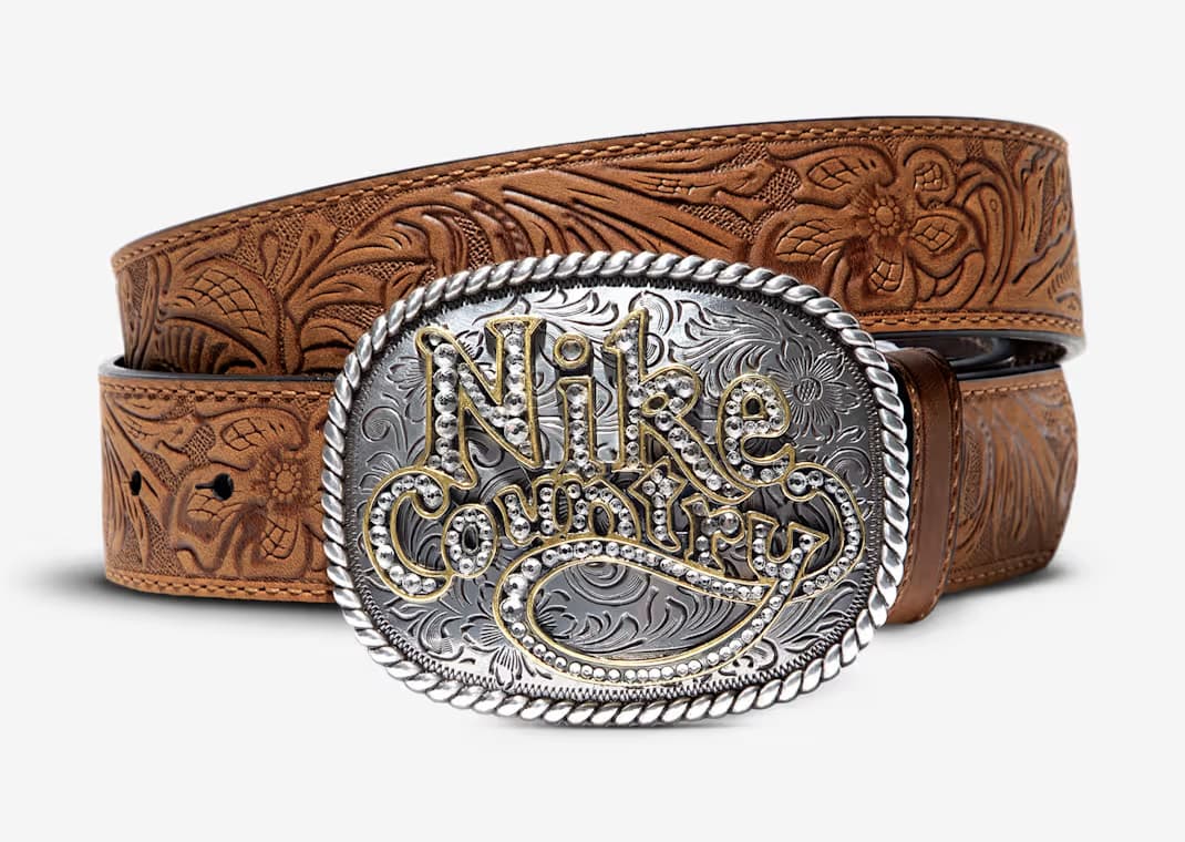 Nike Country Rhinestone Belt Brown