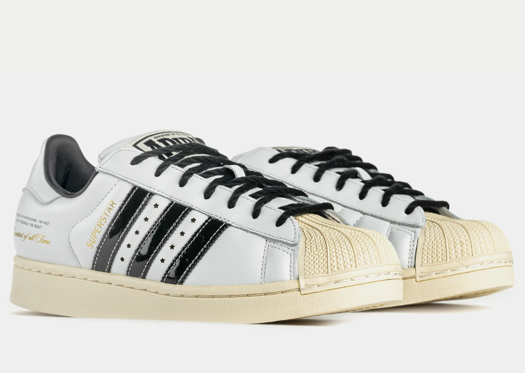 Shoe Palace x Muhammad Ali x adidas Superstar Cloud White - Angle