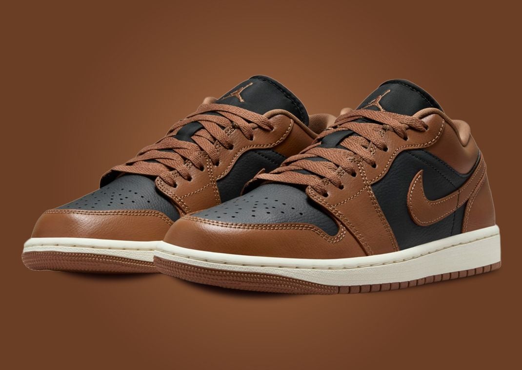 Air Jordan 1 Low Black Archaeo Brown (W)