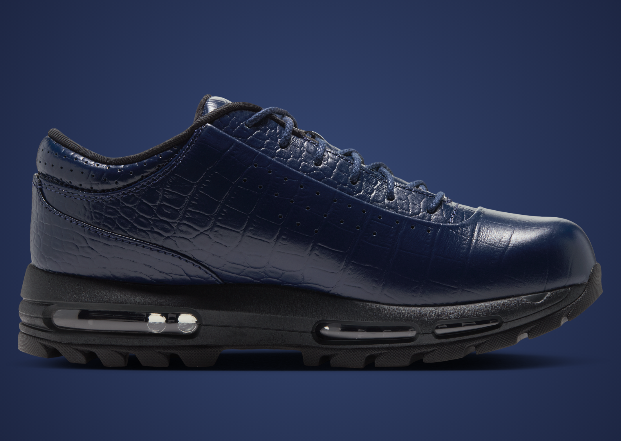 Nike Air Max Goadome Low Croc Midnight Navy - Medial