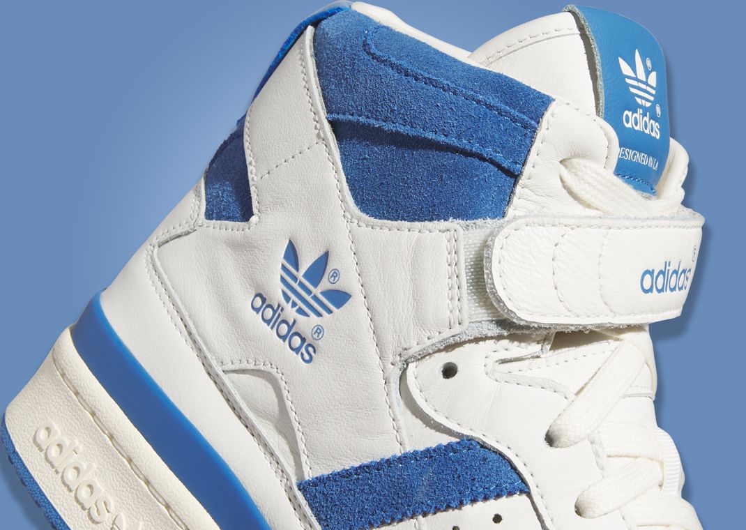 adidas Forum 84 High Cloud White Trace Royal Tongue